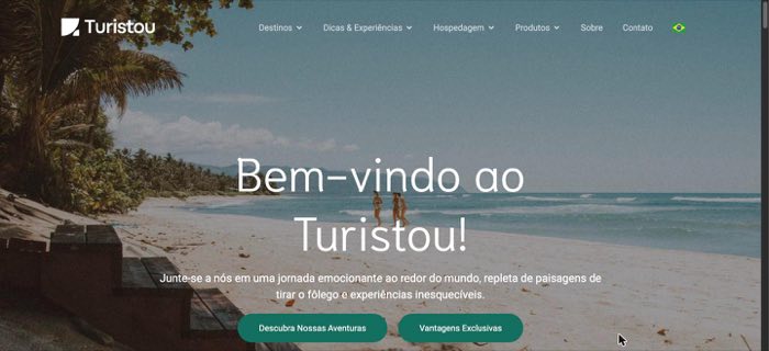 Turistou — captura de tela